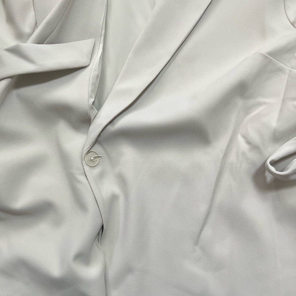 Spanx carefree parchment (cream) Crepe Wrap Blazer size XL - Picture 7 of 8